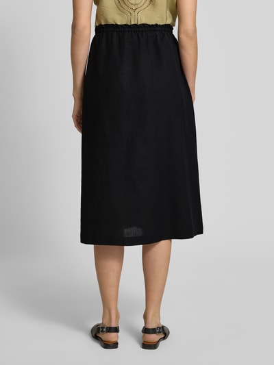 Milano Italy Midirok met elastische band met label Zwart - 5