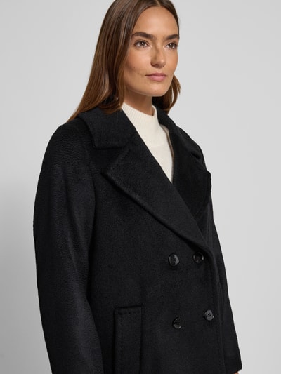 Marc Cain Jack van scheerwolmix met mohair Zwart - 3