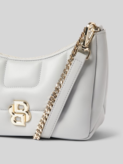 BOSS Handtasche mit Logo-Applikation Modell 'ICON' Hellgrau 3