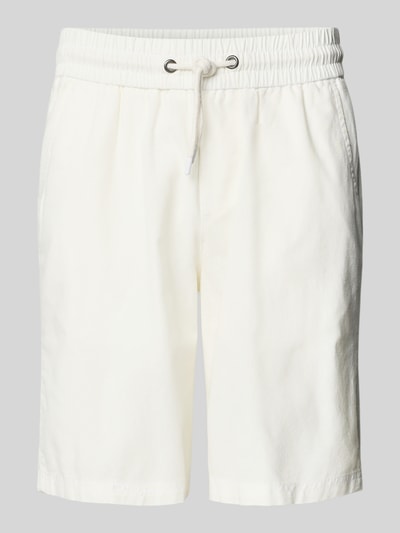 Blend Regular fit sweatshorts van linnenmix, model 'BAY' Wit - 2