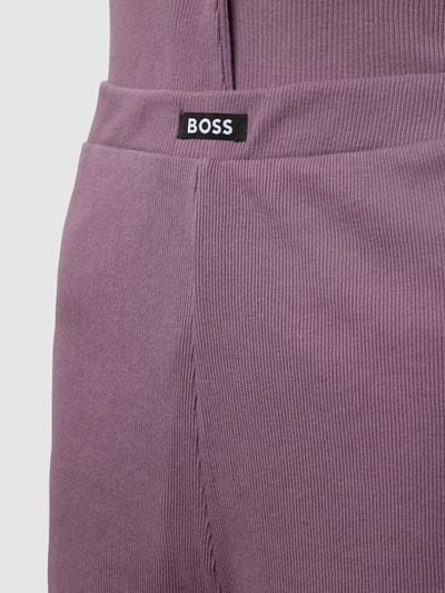 BOSS Black Women Pyjama in riblook, model 'Alyssa' Mauve - 2