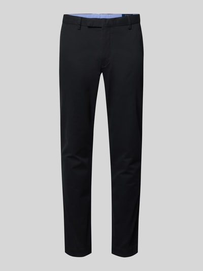 Produktfoto, ciemnogranatowa Slim Fit Chino aus Baumwoll-Mix Modell 'GREENWICH' von Polo Ralph Lauren, gładka powierzchnia, kontekst: męska chino