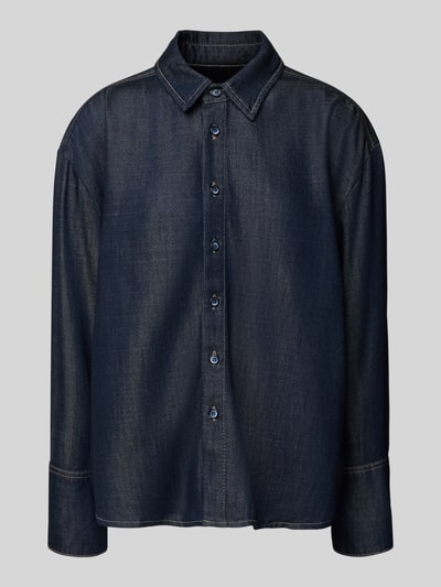 MAC Jacke mit Knopfleiste Dunkelblau 2