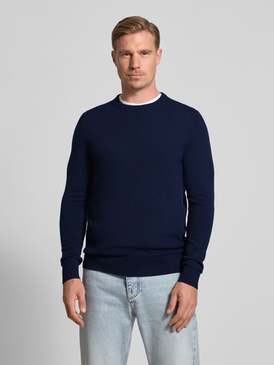 Christian Berg Men Strickpullover aus Wolle-Kaschmir-Mix Marine 4