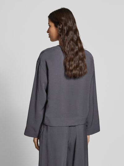 INFLUENCER'S CHOICE BY P&C* Bluzka o kroju relaxed fit z efektem marszczenia Ciemnoszary 5