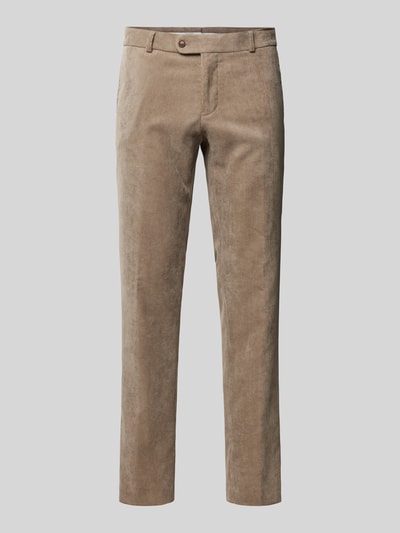 Carl Gross Corduroy broek met steekzakken, model 'Tomte' Lichtgrijs - 2