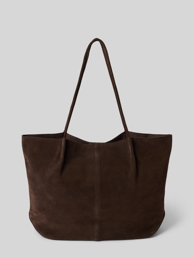 MANGO Tote Bag aus echtem Rindsleder Modell 'Bella' Dunkelbraun 3