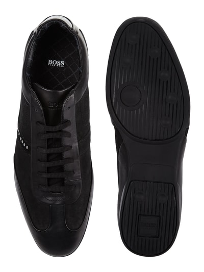 BOSS Sneaker van leer, model 'Space Select'  Zwart - 5