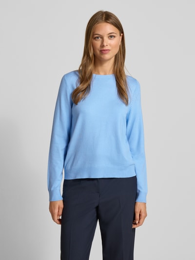 s.Oliver RED LABEL Regular Fit Strickpullover aus Viskose-Mix Hellblau 4