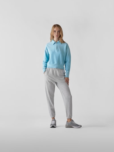 RE/DONE Sweatshirt mit Troyer-Kragen Bleu 1