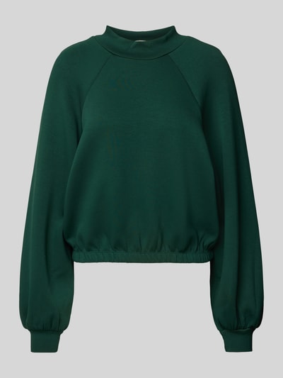 MSCH Copenhagen Sweatshirt met opstaande kraag, model 'Edilina' Donkergroen - 2