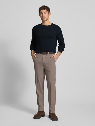 Tiger Of Sweden Gebreide pullover met ribboorden, model 'Connor' Donkerblauw - 1