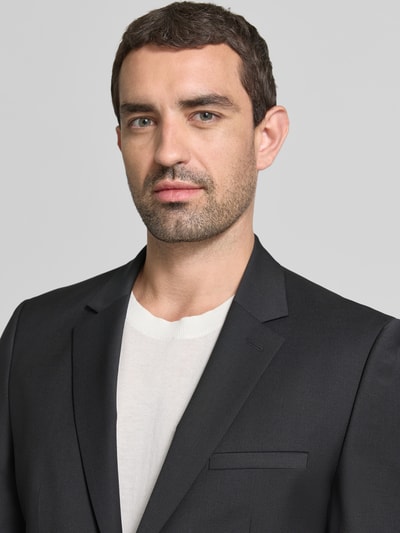 HUGO Super Slim Fit Anzug aus Woll-Mix Modell 'ARTI/HESTEN' Black 3