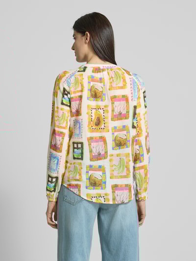 Emily Van den Bergh Regular Fit Bluse mit Rundhalsausschnitt Offwhite 5