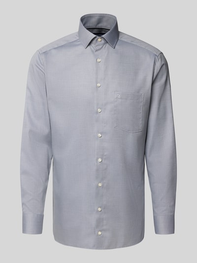 OLYMP Super slim fit zakelijk overhemd met kentkraag Grafiet - 2