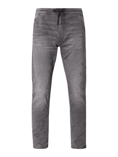 Tom Tailor Denim Korte jogger fit jeans in used-look Middengrijs - 2