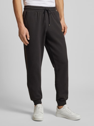 PUMA PERFORMANCE Relaxed Fit Sweatpants mit Label-Print Black 4