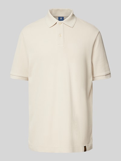 G-Star Raw Poloshirt aus Viskose mit Label-Detail Offwhite 2