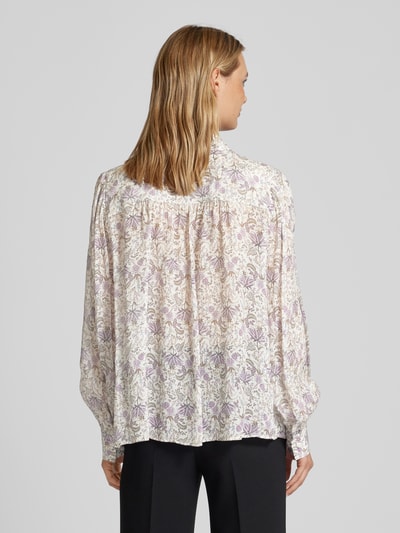 THE KOOPLES Bluse mit floralem Allover-Print Ecru 5