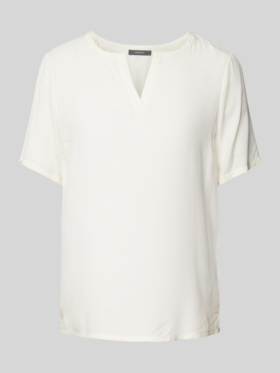 Montego Blouseshirt van viscose in effen design Offwhite - 2