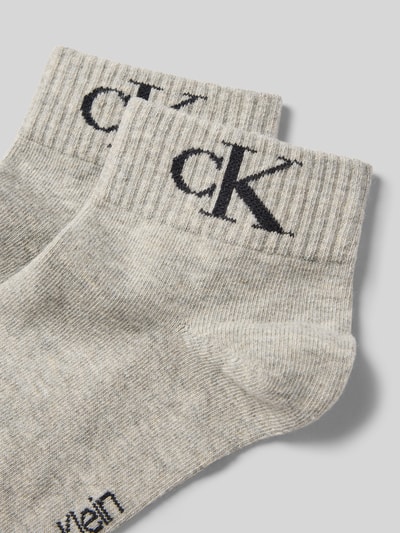 Calvin Klein Jeans Skarpety z nadrukiem z logo w zestawie 2 szt. Średnioszary melanż 2