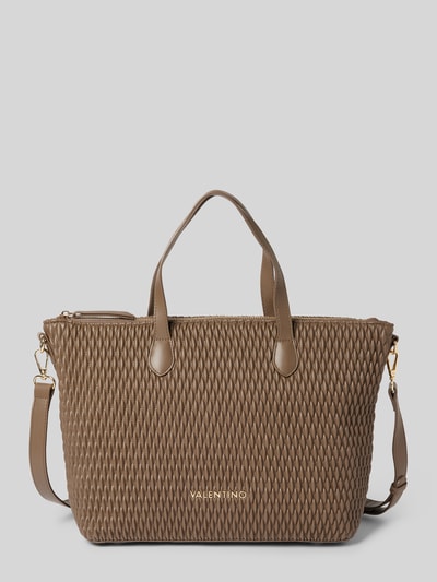 VALENTINO BAGS Handtasche mit Strukturmuster Modell 'FREQUENCY' Taupe 1