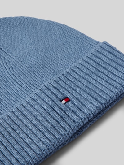 Tommy Hilfiger Mütze mit Logo-Stitching Modell 'PIMA' Jeansblau 2