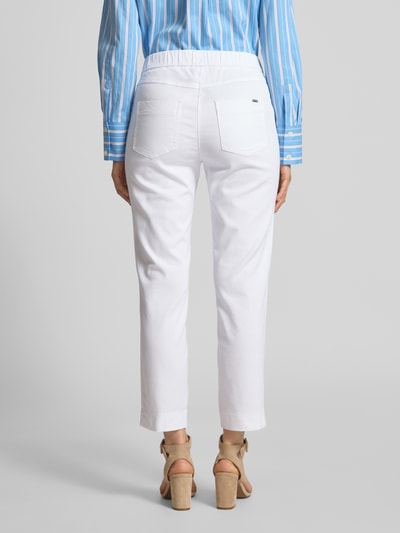 TONI Regular Fit Jogpants mit verkürztem Schnitt Modell 'Sue' Weiss 5