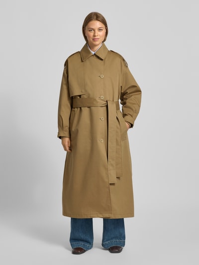G-LAB Trenchcoat mit Knopfleiste Modell 'STELLA' Camel 4