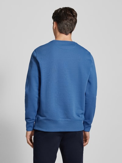 Gant Sweatshirt mit  Label-Stitching Modell 'SHIELD' Royal 5