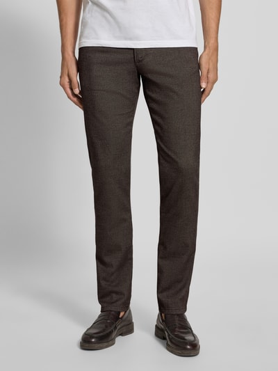 bugatti Regular Fit Hose mit Viskose-Anteil Modell 'Cordoba' Hellbraun 4