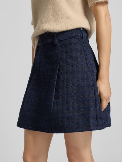 YAS Minirock mit Bundfalten Modell 'VICKY' Marine 3