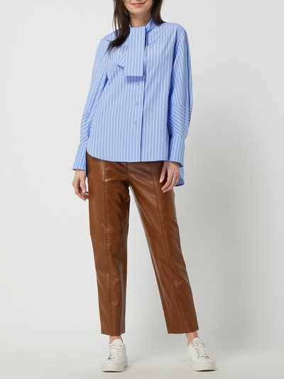 Luisa Cerano Broek in leerlook  Cognac - 1