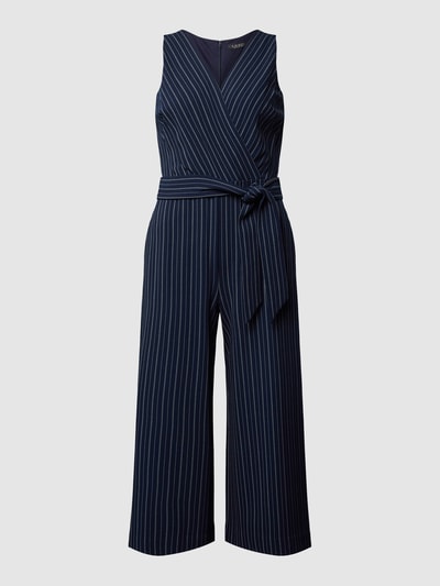 Lauren Ralph Lauren Jumpsuit mit Taillengürtel Marineblau 2