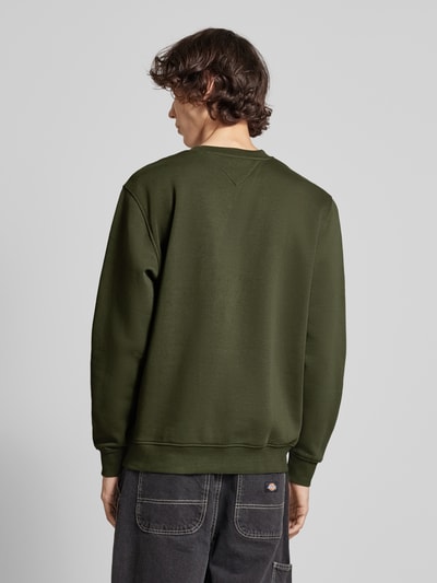 Tommy Jeans Sweatshirt mit Label-Stitching Oliv 5