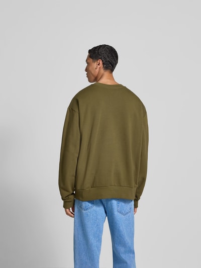 Marni Sweatshirt mit Label-Detail Oliv 5