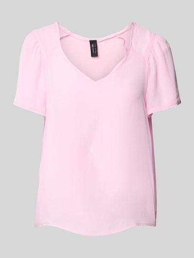 Marc Cain Blusenshirt mit V-Ausschnitt Pink 2