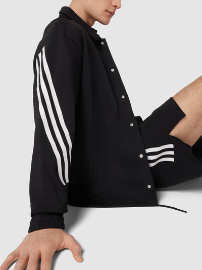 ADIDAS SPORTSWEAR Overhemdjack met labelprint Zwart - 3