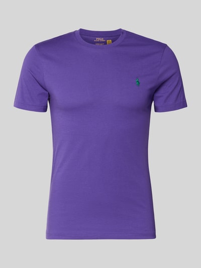 Polo Ralph Lauren Regular Fit T-Shirt aus reiner Baumwolle Lila 2