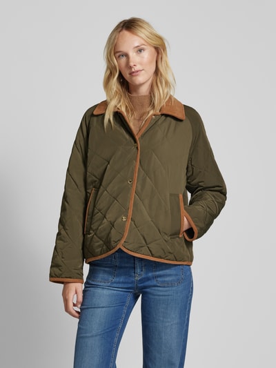 Tommy Hilfiger Pikowana kurtka dwustronna Khaki 4