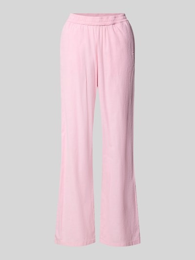 Produktfoto, Wide-Leg-Pants mit elastischem Bund Modell 'ELLA' von JJXX in Rosa, Leinen-Baumwoll-Mix, Loose-Fit, glatte Struktur