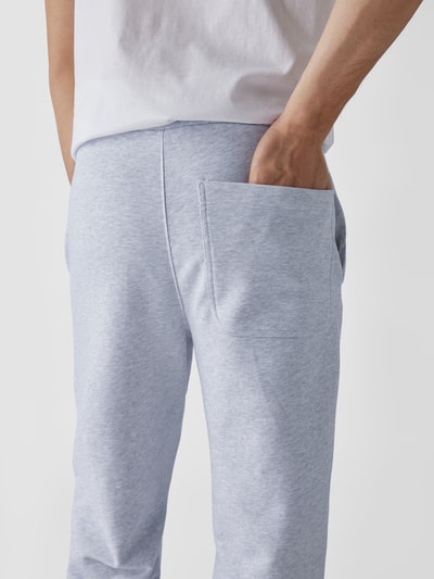 MSGM Sweathose mit Label-Print Hellgrau meliert 6