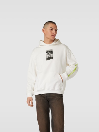 Diesel Hoodie mit Motiv-Print Ecru 4