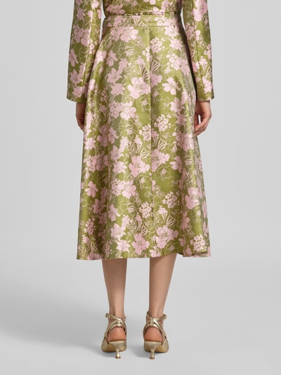 JOOP! Ausgestellter Maxi-Rock mit Allover-Muster Modell 'Sagira2' Pink 5