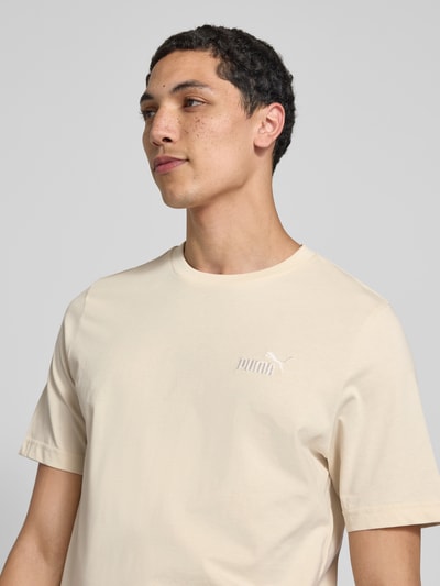 PUMA PERFORMANCE T-shirt met labelstitching Offwhite - 3