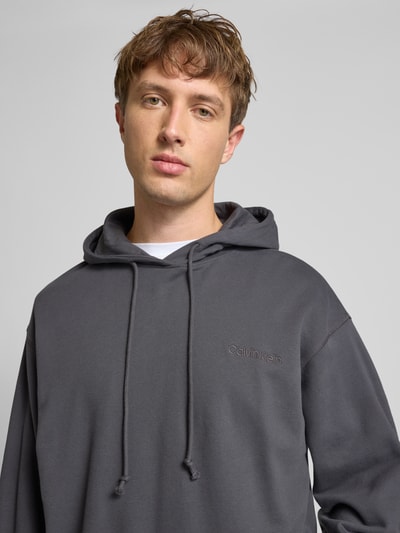 Calvin Klein Underwear Regular Fit Hoodie aus Baumwoll-Mix Anthrazit 3