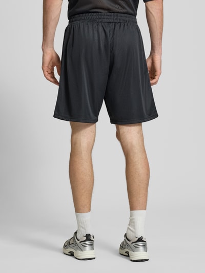 REVIEW Shorts aus Mesh mit Logo-Print Black 5