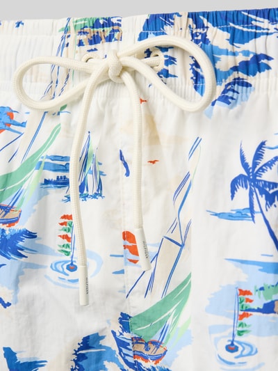 Tommy Hilfiger Badeshorts mit Allover-Muster Weiss 2