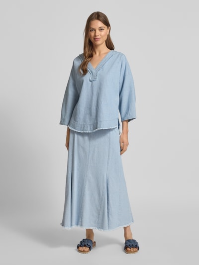 Christian Berg Woman Spódnica jeansowa z 5 kieszeniami Niebieski 1