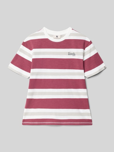 Garcia T-Shirt mit Label-Print Weiss 1